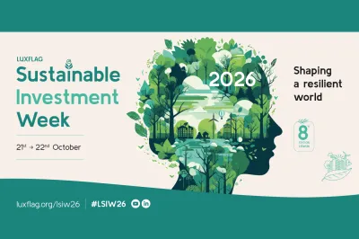 LuxFLAG Sustainable Investment Week 2026 banner with design and text.
