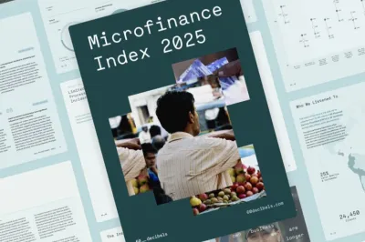 Report cover for Microfinance Index 2025.